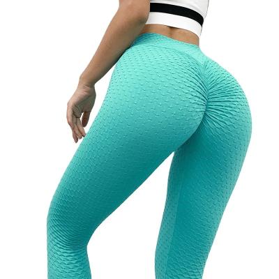 China Breathable Women Yoga Pants Quick Dry Foods High Waist Fitness Pants Shaping Running Workout Lift Up Sweatpants Sports Pants Gym Gaiters for sale