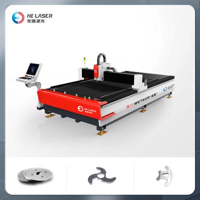 China Carbon Steel Fiber Laser Cutting Machine 1kw 1,5 kw 2kw 3kw 4kw 6kw CNC Metal Laser Cutter Te koop