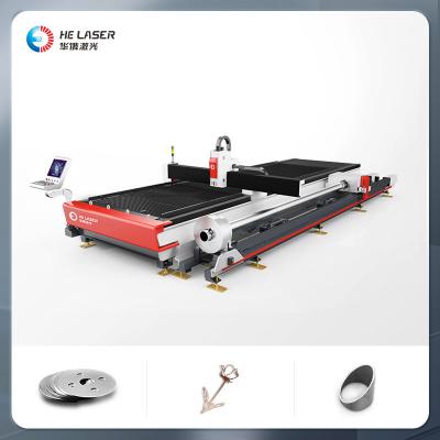 China 3015 1530 Metal Sheet And Tube Fiber Laser Cutting Machine 2000W 4000W 6000W for sale