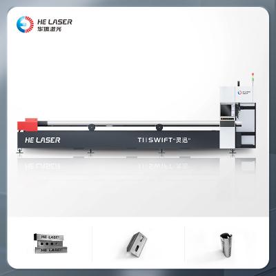 China 1070nm Metallfaserlaserschneidemaschine 3000W Rundrohrlaserschneidemaschine zu verkaufen