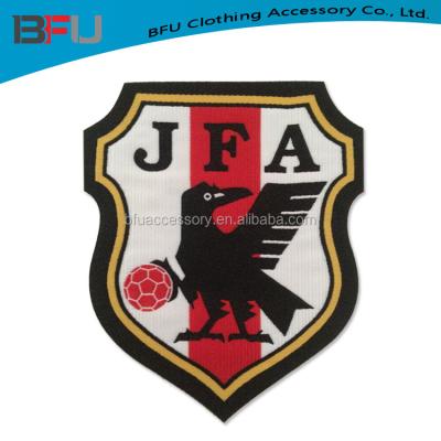 China Japan Sustainable High Quality Brand Woven Patch , Jersey Football Club Patch for sale