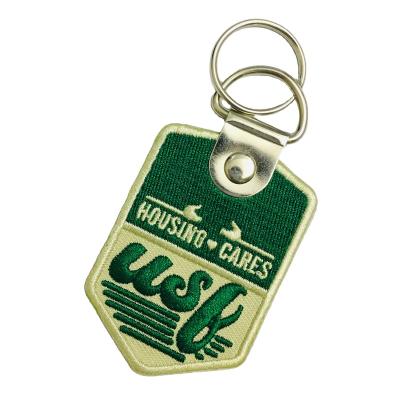 China 3D Customize High Quality Embroidered Key Chain For Backpack Bags for sale