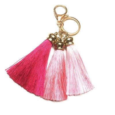 China HOT SALE Amazon Handmade Innovative Handmade Silk Tassel Tassel Key Chain For Handbags for sale