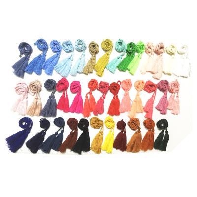 China China Handmade Hot Sale Cotton Rope Twine Tassel Colorful Tassel For Tie Curtain for sale