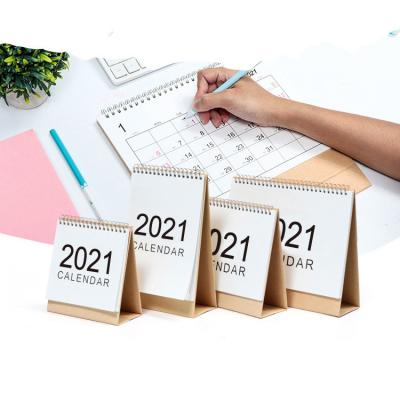 China Table Calendar New Product Ideas Christmas Gift Desktop Custom Printing 2021 Calendar Desk with Sticky Note and Blank Notepad for sale