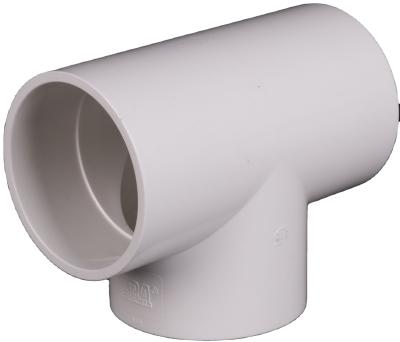 China PVC ERA MARK SCH40 ASTM D2466 NSF PVC PRESSURE PIPE FITTINGS STRAIGHT TEE for sale