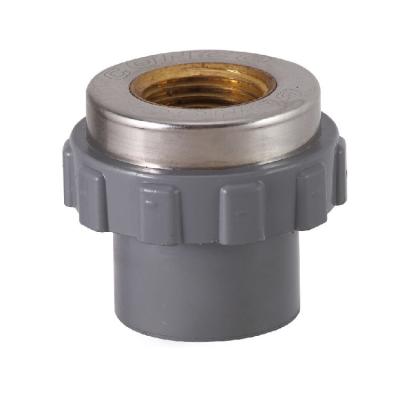 China ERA PVC / UPVC / PVC Pressure Pipe Fittings NSF Certificate Sch80 Female Adpator With Brass ASTM D2467 for sale