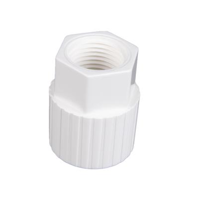 China PVC ERA MARK SCH40 ASTM D2466 PVC PRESSURE PIPE FITTINGS REDUCING FEMALE ADAPTER for sale