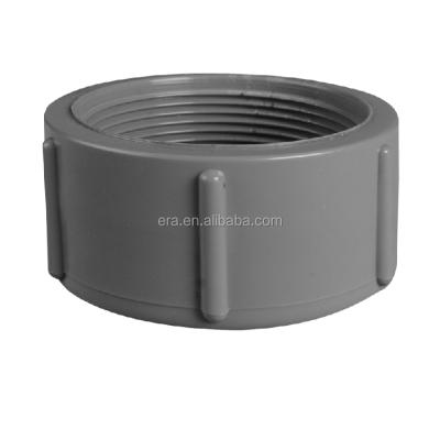 China High Quality ERA PN16 PVC/UPVC Pipe Fittings Threaded Female Plastic End Cap With DVGW Certificate 20*1/2INCH-110*4INCH for sale