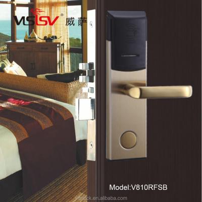 China hotel style apartments stand right family seaside hotel stainless steel hotel door lock card system, hotel key card for sale