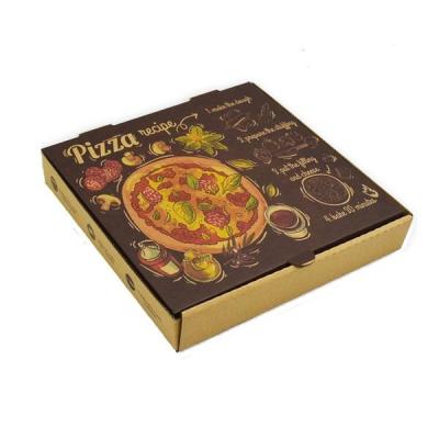 China Recyclable Plain Pizza Box Standard Size Pizza Box Biodegradable Pizza Box for sale