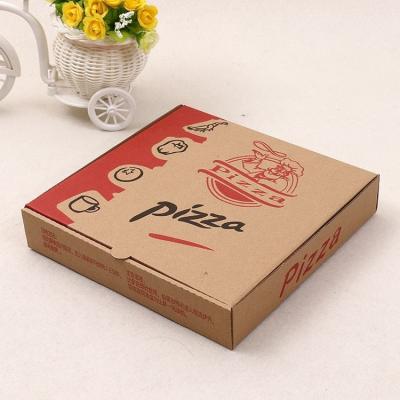 China Recyclable Recyclable Custom Printed Rectangular Corrugated Paper Pizza Box for sale