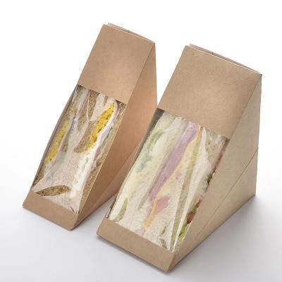 China 12 10 8 6 Inch Recyclable Transparent Plastic Sandwich Cake Boxes With Window for sale