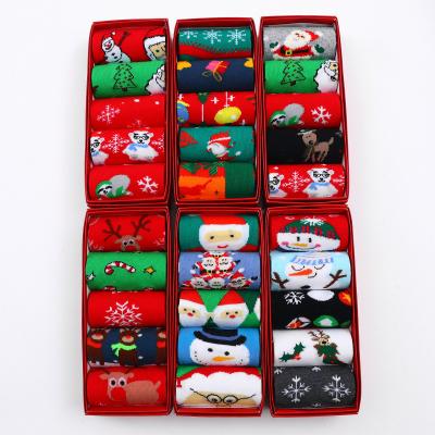 China Wholesale QUICK DRY 5 Pairs In Gift Box Women Winter Christmas Socks With High Quality for sale