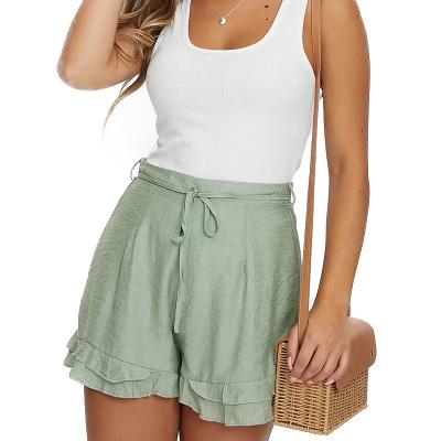 China Wholesale High Quality Invisible Zipper Anti-wrinkle Skorts For Ladies With String Summer Beach Shorts for sale