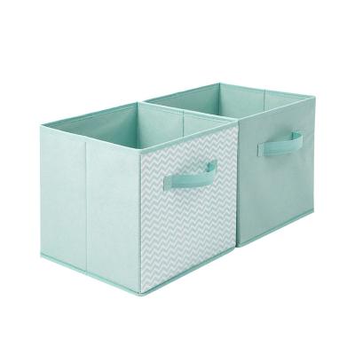 China High Quality Viable Home Cabinet Clothes Foldable Kids Toy Organizer Non Woven Storage Box Tissue Cube Bin for sale