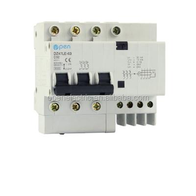 China 2 Pole 32a 40a 63a Amp Open Pole 4 Electric Circuit Breaker 3000A RCBO C63 Low Voltage Open Type for sale