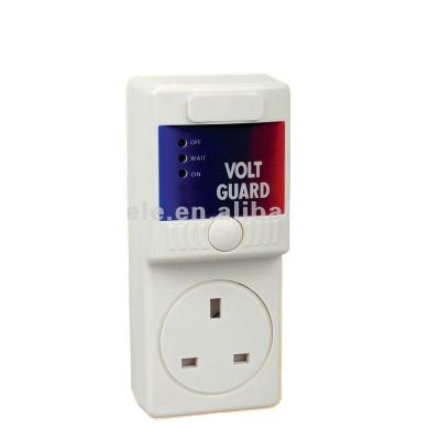 China 7A AVS Volt Guard Over Under Voltage Protector Open UK Electrical Outlet High Low Voltage Surges Safeguard For Electrical Electron VOLT GUARD for sale