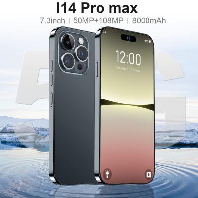 China Dual SIM Card PHONE14 PRO MAX 16Gb+1TB 50Mp+108Mp 7.3inch Hd Camera Smartphone 5G Android Gaming Smart phone CELL PHONE I14 PRO MAX for sale