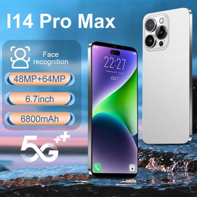 China Dual SIM Card Fast Pro 14 Max Drop Ship i Unlocked Mobile Phone 6.7 Inch Big Screen Dual SIM Android Original 8GB+256GB 5G Smart Mobile Phone for sale