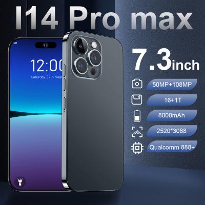 China Dual SIM Card High Quality i Max 14 Pro Max Unlock Mobile Phone Android 7.3 Global Version 16GB+1TB 7.3 Inch Dual sim 5G Smart Mobile Phone for sale