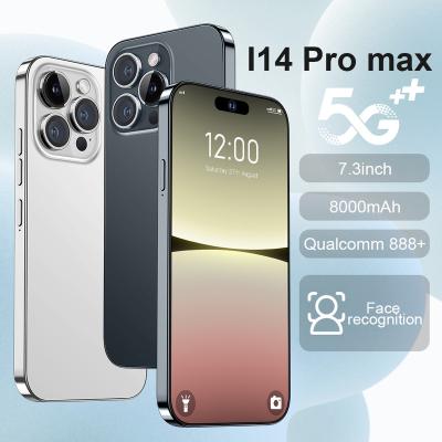 China Dual Quantity Original i14 pro 16gb+1tb Max SIM Card High 50MP+108MP Cope To Open Full Display Android 13 Mobile Phone Smart Mobile Phone for sale