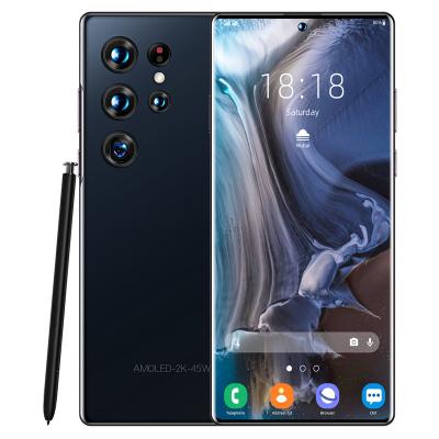 China Duals Latest Version S22+ SIM Card 2023 Ultra 7.3 Inch Dual 16GB+1TB Full Screen 5G Smartphone Document Card Face Recognition Standby Fingerprint for sale