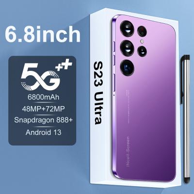 China Dual SIM Card Factory Direct Price Large Cell Phones 12GB+512GB 6.8inch Screen Game Mobile Phones S22 +Ultra Mobile Phone for sale