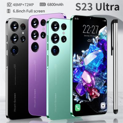 China Dual NEW S23 Ultra 5g Dual SIM Card Phone 6.8Inch 16Gb+1Tb 6800mAh Android Smartphone Android 12.0 Mobile Phones for sale