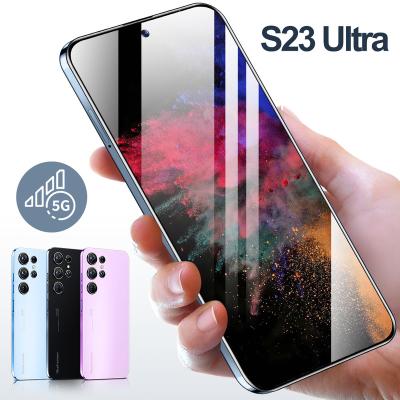 China Dual SIM Card Fast Drop Ship S23 Ultra Open 7.3 Inch Big Screen Mobile Phone Dual SIM Android Original 16GB+1TB 5G Smart Mobile Phone for sale