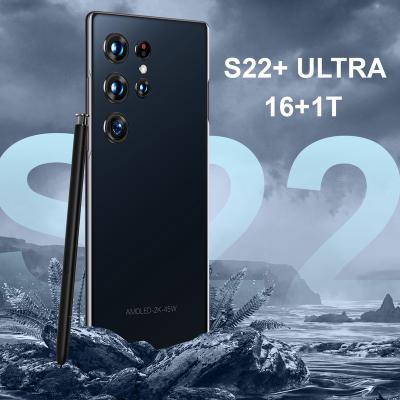 China Cheap Dual Screen SIM Card New S22 Ultra Large 7.3 Inch Full Touch Screen Android Mobile Phones 5g 7300mAh Unlocked Drop Shipping Mobile Phone for sale