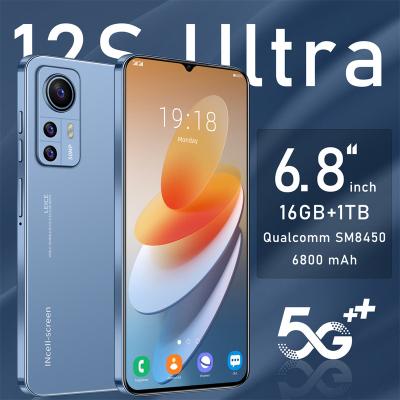 China Dual SIM Card 512GB Smartphone LET Original Ultra HD Screen Face ID Version Global Cell Phone 12S 6.8 Inch 16GB +1TB Smart Phone for sale