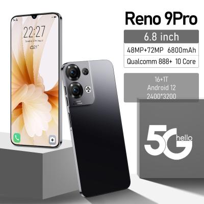 China Dual SIM Card Reno 9 PRO 12.0 Smart Mobile Phone 16gb+1TB 48MP+72MP Dual Sim Card 6800mAh Android Cell Phone Original Game Phone for sale