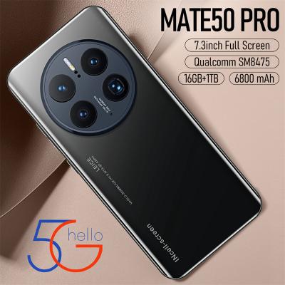 China Dual SIM Card Hot Selling M50 pro 16gb+1tb original 48MP+72MP face to open full display Android 12 mobile phone Smart cell phone for sale