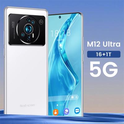 China Dual SIM Card Wholesale 2023 High Cost Phone M12 Dual Performance 16Gb+1TB Ultra Exquisite Appearance New Gaming Cell Phones 4G 5G for sale