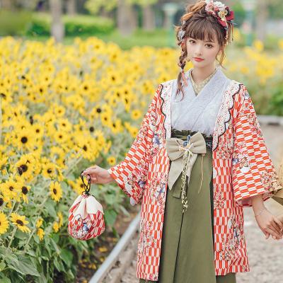 China Casual Oversized Arrow Patterned Oversized Half Coat Haori Kimono Jacket for sale