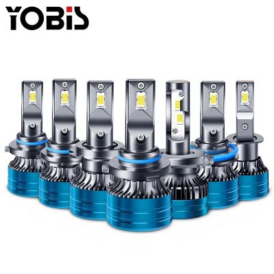 China Aviation Yobis Factory Supply K6 Aluminum Blue H1 H3 H11 9005 Led Headlight 9012 3570 Chip 28w 3200lm for sale