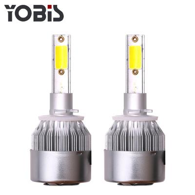 China Yobis C6 Automobile Lamp Dual Color LED Headlight 36w 3800lm COB 880 Car LED Headlight For Replacement for sale