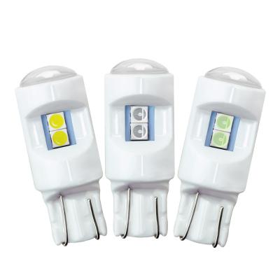 China High Bright W5W 3030 6smd Ceramic Base Automotive LED Bulb for sale