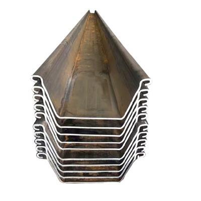 China SY295/SY390/Q345B Hot Rolled Steel Sheet Pile Chinese Wholesale Larsen Type - 2 Concrete Steel Pile For Construction for sale