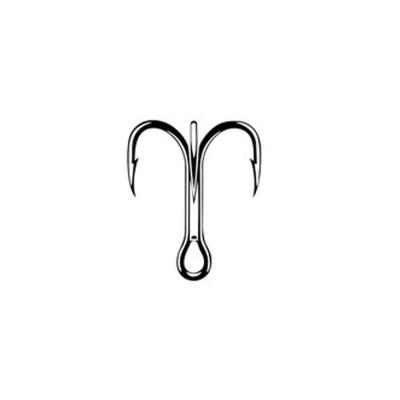 China Sea Fish Hook Treble Hooks Sea Tackle Carbon Steel Barbed Hooks Fishing Hooks 50134 for sale