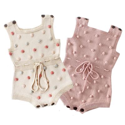 China Knitted Sleeve Baby Clothes Overall Autumn Knit Baby Girl Romper Boys Overalls Newnborn Infant Clothing for sale