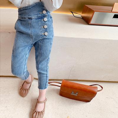 China 2022 Autumn New Arrival Girls Fashion breathable denim pants kids jeans pants kids jeans girls for sale