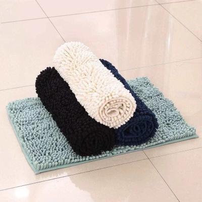 China Durable Chenille Non-Slip Bath Mat Nordic Absorbent Carpet for sale