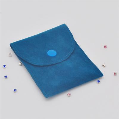 China Recyclable Custom Logo Printed Drawstring Jewelry Velvet Pouch Bag for sale