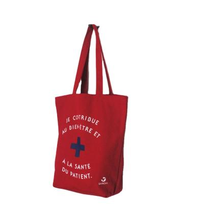 China Wholesale China Large Handled Canvas Tote Bag With Custom Logo for sale