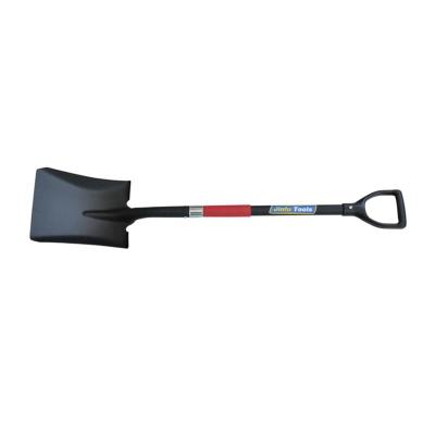 China High Quality Garden Spade Square Shovel With Fiberglass Handle D Handle for sale