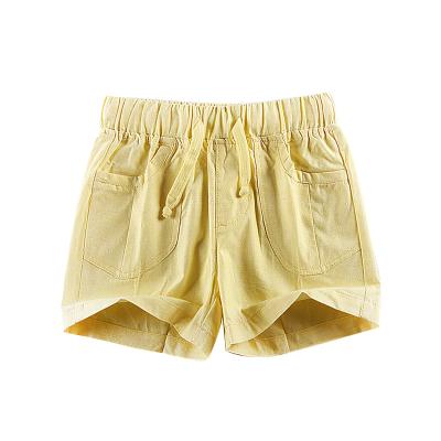 China Stockpapa Shorts Kids Casual Wear Cotton Breathable Single Elastic Newborn Girls Tie Waist Bloomers Shorts for sale