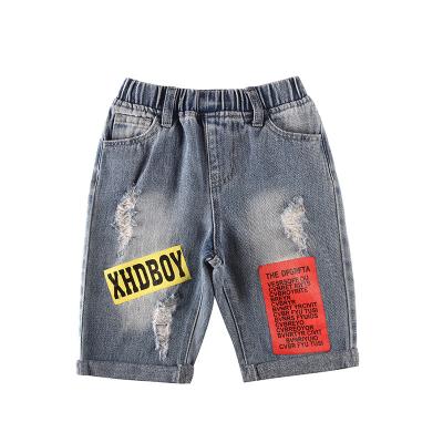 China Stockpapa Breathable Boy's High Quality Fashion Style Denim Shorts For Kids for sale