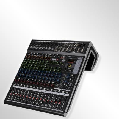 China Professional 24DSP Mixer Stage Performance 12 - Reverb With Voice Line Arrayed Home 16 Channel Effector Te koop